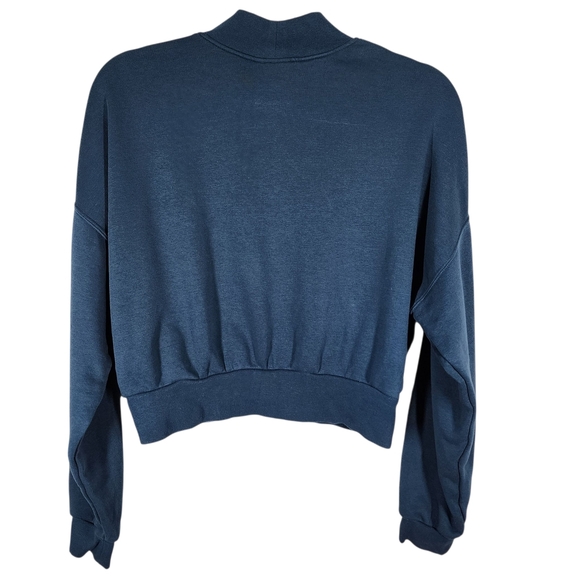 NIKE MOCK NECK LONG SLEEVE CROPPED SWEATSHIRT - Picture 3 of 8